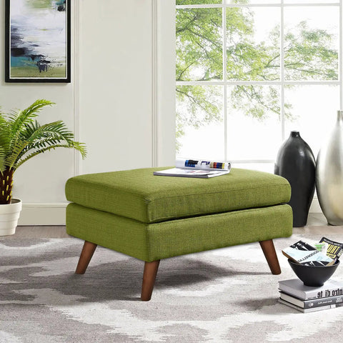 Ottoman with Angled 8 Inch Slanted Wood Furniture Legs Set Of 4 For Ottomans Benches And Coffee Tables In Walnut Finish