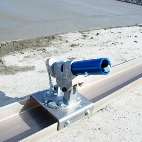 Rock It Bull Float Bracket For Concrete With Easy Half Turn Pitch Control 16 RKT N Contractor Grade on construction surface