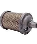M05 Atomuffler Air Exhaust Muffler 1/2 Inch NPT Male Single Chamber 125 PSI General Purpose Replacement Part For Compressed Air Equipment And Systems Slashes Noise Up To 85 Percent For Smooth Quiet Operation, side view