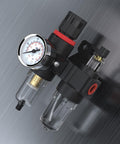 Inline Air Pressure Regulator With Water Separator And Gauge For Your Compressor Setup One Quarter Inch NPT Brass Kit
