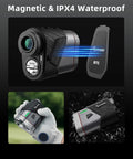 Golf Rangefinder With Slope, 800 Yards Range, 6X Magnification, Aluminum Alloy Body, Flag Pole Locking Magnet, IPX4 Waterproof