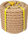 Heavy Duty Hemp Rope 1 Inch Thick And 100 Feet Long For Crafts, Hammocks, Nautical Decor, And Outdoor Projects, coiled view