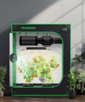 S3018 30x18x36 Grow Tent With High Reflective Mylar Observation Window Floor Tray Ventilation Ready Enclosure for Hydroponics