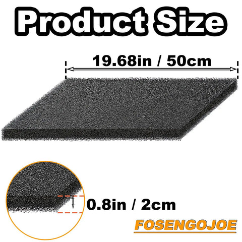 Two Pack 19.7 Inch Oil Drain Pan Splash Pads For Oil Changes, heavy-duty sponge mat, size 19.68in x 0.8in
