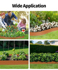 Heavy Duty Steel Landscape Edging Kit With 40 Inch By 8 Inch Panels featuring garden and flower bed applications