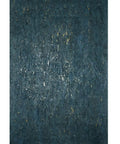 Top Shelf Natural Cork Wall Covering In Dope Navy Blue With Shiny Gold Metallic Vibes Solid Removable Washable Texture Heavy Duty Unpasted Game Changer Basement Ready Upgrade 3 Ft By 24 Ft Roll showing navy blue surface with gold flecks.