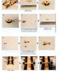 Step-by-step assembly of Wooden Trebuchet Desktop Model Kit For Adults A Hardcore Hobby Project You Can Build From Start To Finish