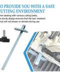 Rip Fence Kit For Circular Saw Offering Straight Shooting Guide Alignment No Drama Setup Killer Cut Results And Heavy Duty Power Tool Upgrade For Dedicated Woodworkers, showing a sturdy metal fence and adjustment knob.