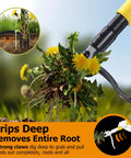 Stand Up Weed Puller With Slide Release Ejection For Clean No Touch Weeding In Lawn And Garden pulling dandelion roots
