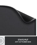 Studio Series Mouse Pad With Anti Slip Rubber Base, Spill Resistant Surface, Easy Gliding, Durable Materials, Portable Desk Mat In Graphite