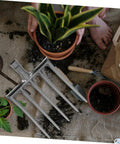 Heavy Duty Steel Garden Fork For Soil Loosening And Deep Soil Turning, Manure Fork For Root Crops Harvest, Soil Preparation visible