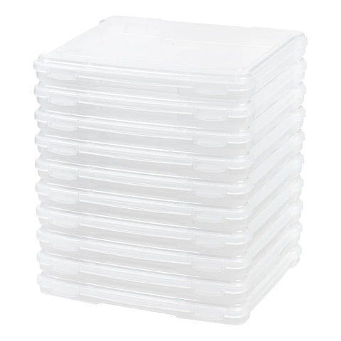 Dead Easy 10 Pack Clear Board Game Storage Crates No Sweat Desk Organization Slim Bpa Free Craft Supply Bins Made Right Here In Usa Pretty Sweet Deal