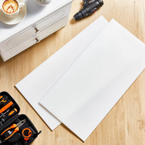 2 Pcs 12 By 24 Inch UHMW Polyethylene Sheets One Quarter Inch Thick White Plastic Sheet Built To Last Tough As Nails Heavy Duty
