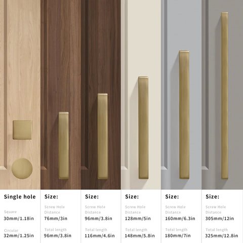 Six Pack 6-5/16 Inch Solid Champagne Bronze Cabinet Handles For Kitchen Cabinets Drawers And Vanity Doors Zinc Alloy Heavy Duty