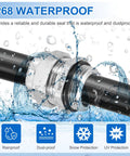 Half Inch NPT Cable Glands IP68 Waterproof Strain Relief Cord Grip Connector for 6-12mm Wire Diameter in use with water protection