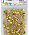 Sparkly 170 Piece Gold Mix Hair Beads For Kids With 12mm Size And Threading Tool For Easy Braids And Fun Craft Projects