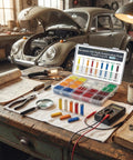 Open 200 Pcs Torpedo Fuse Kit For Vintage European Cars And Motorcycles 5A To 40A in workshop with VW Beetle
