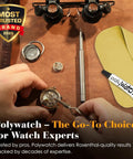 Plastic Watch Scratch Remover Polish With Microfiber Cloth on a repair desk