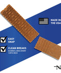 Two 8-inch brown composite shims; waterproof wood/plastic, N-brand logo visible