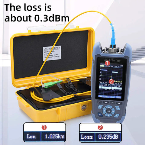 OTDR Launch Cable Box For Fiber Optic Testing 1 Kilometer SM Single Mode Cable Pulse Suppressor Delay Line Dead Zone Eliminator