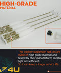 Washer Suspension Rod Kit Assembly For LG Top Load Washers Replacement 4 Piece Set Compatible With WT1101CW WT1201CV WT1201CW WT4870CW