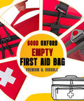 Two Layer First Aid Bag For Outdoor Travel And Home Use Must Have Portable Medical Kit Organizer With Quick Access Compartments Red