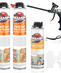 Bang For Your Buck Plug And Play Closed Cell Spray Foam Insulation Kit In A Can with trigger gun and foam cleaner