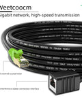 Cat6a Shielded Ethernet Extension Cable 20 Feet Upward Angled RJ45 Patch Cable Male To Female Connector SFTP Network Cord