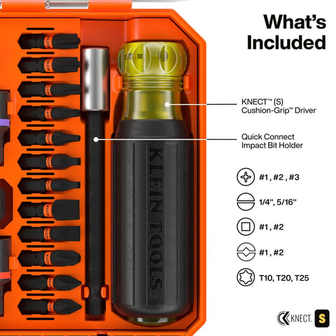 Pass-Through Impact Socket Set 33-Piece SAE And Metric With sockets, ProFlex drivers, KNECT adapters, and MODbox organization.