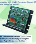 Plug And Play 120V DC Motor Speed Controller For SCR Drives Direct Replacement For KBIC120 Compatible With PM Shunt And Universal Motors Easy Install Drive Chassis Upgrade mounted on chassis