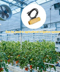G One Half Inch Brass Hall Effect Water Flow Sensor With PTFE Tape For Heaters, Dispensers, Purifiers And Vending Machines shown in greenhouse
