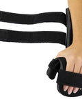 Right Hand Soft Resting Stroke Hand Splint With Adjustable Straps for Flexion Contractures in use, showing comfortable fit.