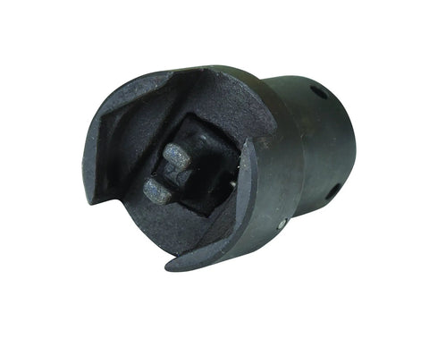 Angle view of a Chrome Vanadium Drum Impact Socket For One Half Inch Ratchet Drive Opens Two Inch And Three Quarter Inch Drum Plugs