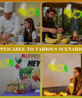 Bright Dope Banana Shaped LED Neon Sign Light For Bedroom Decor displayed in various settings, illustrating versatility