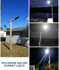 Powerful 300W Solar Street Light With 20000 Lumens, Outdoor Parking Lot Lighting That Covers Wide Areas at night and day.