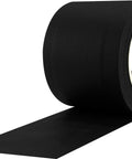 Roll of Cable Path Gaffers Tape With Cured Rubber Resin Coating, 12.5 Mil Thick, 30 Yards Long, 6 Inch Wide Black Cloth Tape.