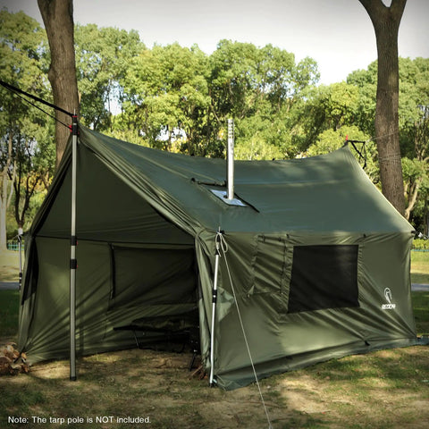 Large Hammock Hot Tent With Stove Jack Waterproof And Windproof Winter Wall Tent With Snow Skirt Ultralight 4 Season Camping Shelter Gear