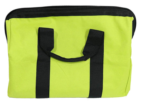 Wide Mouth Collapsible Genuine OEM Contractor’s Bag With Full Top Zipper Dual Handles Cross X Stitching Extra Thick Fabric For Tough Jobsite Use And Easy Gear Organization On The Go