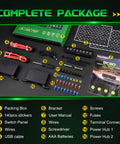 8 Gang Wireless Switch Panel 164 Ft Remote With 4 Control Modes Memory Function Rugged Auxiliary Multifunction Switch Panel 12V Universal Switch Box For Truck Pickup Offroad SUV with complete package including stickers and user manual