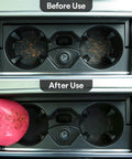 Car Cleaning Gel Putty For Interior Detailing And Quick Cleanup That Reaches Cracks And Crevices To Extract Dust And Debris A Handy Go To Interior Cleaner Tool For Car Enthusiasts cleaning cup holder debris before and after