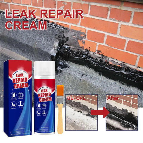 All Weather Waterproof Roof Leak Repair Sealant And Wall Gap Filler Liquid Quick Dry No Mess Invisible Sealant Coating in use
