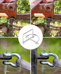 Pack Of Ten Heavy Duty Trailer Pins Two And Three Quarter Inch Long By One Quarter Inch Wide with PTO and Lock Pins in use