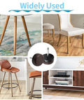 40 Pack Nail On Furniture Glides 18mm Nylon Chair Sliders For Wood And Hardwood Floors Brown Finish Protect Table Legs
