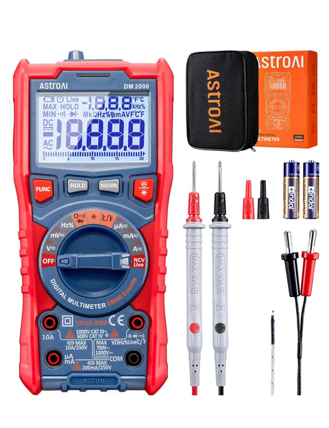 Digital Multimeter TRMS 20000 Counts With Auto Ranging, High Resolution Voltage, Current And Resistance Testing set