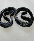HTD 5M Timing Belts 260mm 15mm Wide For Electric Skateboard, four pack on white background, showing teeth and label
