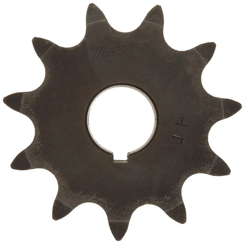 Roller Chain Sprocket With Hardened Teeth Type B Hub For Series 60, Single Strand, 16 Teeth, 3/4 Inch Pitch, 1.188 Inch Bore