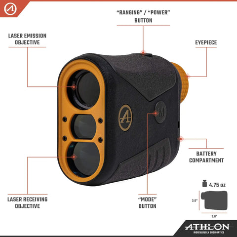 Built Ridiculously Tough Weatherproof Laser Rangefinder Featuring Fully Multicoated Optics And Rapid Scan Mode For Heavy Duty Precision On The Trail Or Driving Range No Sweat