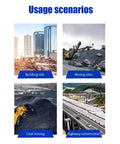 Compact Backhoe Loader With Front End Loader And Rear Excavator For Trenching Digging Earthmoving And On Site Preparation scenarios