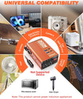 Straight Up Reliable 300W Car Power Inverter DC 12V To 110V AC Converter showing compatibility with various electronic devices.