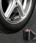American Flag Aluminum Valve Stem Caps USA Tire Caps Dust Proof Covers For Cars Trucks Motorcycles Bicycles Corrosion Resistant 4 Pack